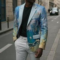 Somalia Liberation Unity Blazer Soomaaliya Script Peace Dove Watercolor