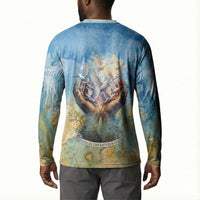 Somalia Liberation Unity Button Sweatshirt Soomaaliya Script Peace Dove Watercolor