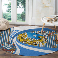 Somalia Freedom Independence Round Carpet Leopard Flag Power Fist