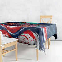 Norway Football Viking Row Tablecloth Viking Shield Aurora Borealis Dynamic Art