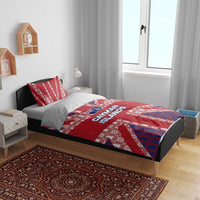 Cayman Islands Christmas Bedding Set Xmas Pattern and Coat of Arms - Wonder Print Shop