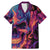 Colorful Fire Skull Family Matching Mermaid Dress and Hawaiian Shirt I'm not rude i just have the balls to say what everyone else is Thingking - Wonder Print Shop