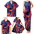 Colorful Fire Skull Family Matching Tank Maxi Dress and Hawaiian Shirt I'm not rude i just have the balls to say what everyone else is Thingking - Wonder Print Shop