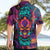 Colorful Fire Skull Hawaiian Shirt I'm not rude i just have the balls to say what everyone else is Thingking - Wonder Print Shop