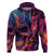 Colorful Fire Skull Hoodie I'm not rude i just have the balls to say what everyone else is Thingking - Wonder Print Shop