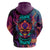 Colorful Fire Skull Hoodie I'm not rude i just have the balls to say what everyone else is Thingking - Wonder Print Shop