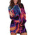 Colorful Fire Skull Hoodie Dress I'm not rude i just have the balls to say what everyone else is Thingking - Wonder Print Shop