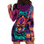 Colorful Fire Skull Hoodie Dress I'm not rude i just have the balls to say what everyone else is Thingking - Wonder Print Shop