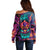 Colorful Fire Skull Off Shoulder Sweater I'm not rude i just have the balls to say what everyone else is Thingking - Wonder Print Shop