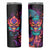 Colorful Fire Skull Skinny Tumbler I'm not rude i just have the balls to say what everyone else is Thingking