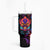 Colorful Fire Skull Tumbler With Handle I'm not rude i just have the balls to say what everyone else is Thingking