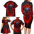 Horror Skull Family Matching Long Sleeve Bodycon Dress and Hawaiian Shirt If Karma Doesn't Hit You Trust me I Will - Wonder Print Shop