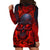 Horror Skull Hoodie Dress If Karma Doesn't Hit You Trust me I Will - Wonder Print Shop