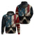 American Flag Skull Hoodie I'm Not Anti - Social I'm Just Not User Friendly - Wonder Print Shop