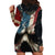 American Flag Skull Hoodie Dress I'm Not Anti - Social I'm Just Not User Friendly - Wonder Print Shop