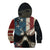 American Flag Skull Kid Hoodie I'm Not Anti - Social I'm Just Not User Friendly - Wonder Print Shop