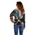 American Flag Skull Off Shoulder Sweater I'm Not Anti - Social I'm Just Not User Friendly - Wonder Print Shop