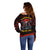 Skull Biker Off Shoulder Sweater Legend Never Die - Wonder Print Shop