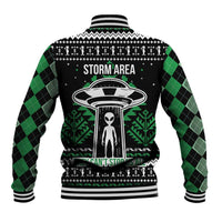 Alien Christmas Baseball Jacket Xmas Holiday Patterns - Wonder Print Shop