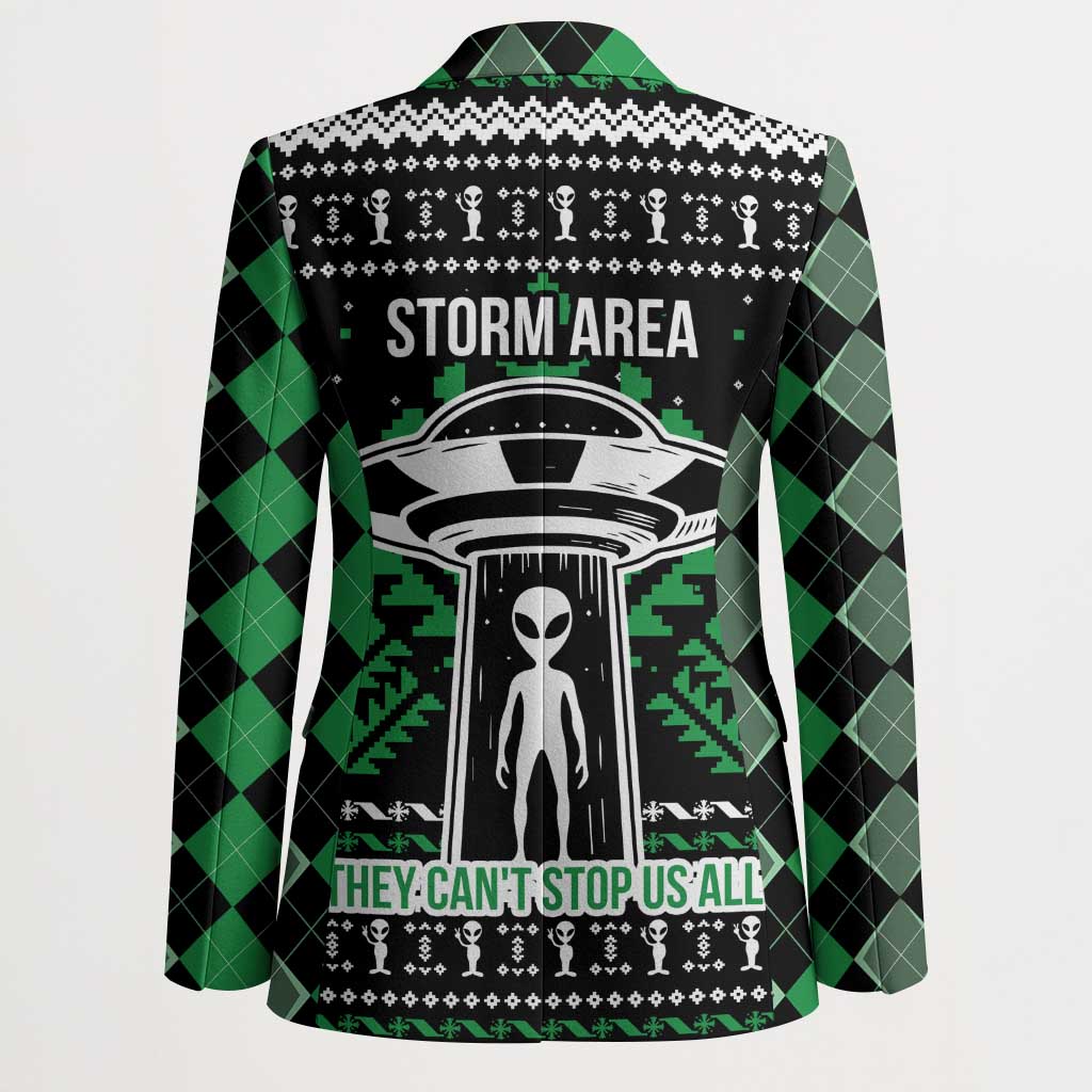 Alien Christmas Blazer Xmas Holiday Patterns - Wonder Print Shop