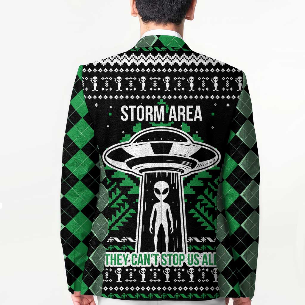 Alien Christmas Blazer Xmas Holiday Patterns - Wonder Print Shop