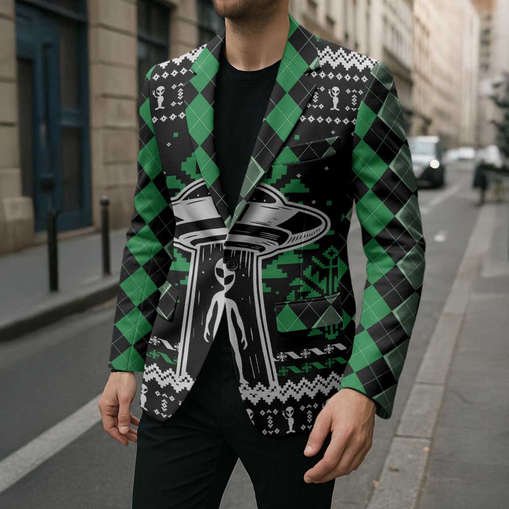 Alien Christmas Blazer Xmas Holiday Patterns - Wonder Print Shop