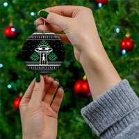 Alien Christmas Ceramic Ornament Xmas Holiday Patterns - Wonder Print Shop