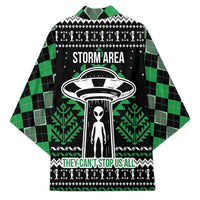 Alien Christmas Kimono Xmas Holiday Patterns - Wonder Print Shop