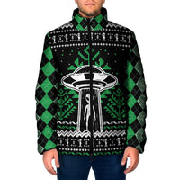 Alien Christmas Padded Jacket Xmas Holiday Patterns - Wonder Print Shop