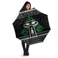 Alien Christmas Umbrella Xmas Holiday Patterns - Wonder Print Shop