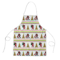 Amazing Bigfoot Christmas Apron Xmas Holiday Patterns - Wonder Print Shop