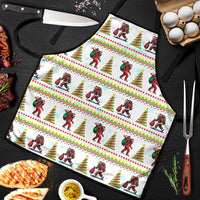 Amazing Bigfoot Christmas Apron Xmas Holiday Patterns - Wonder Print Shop