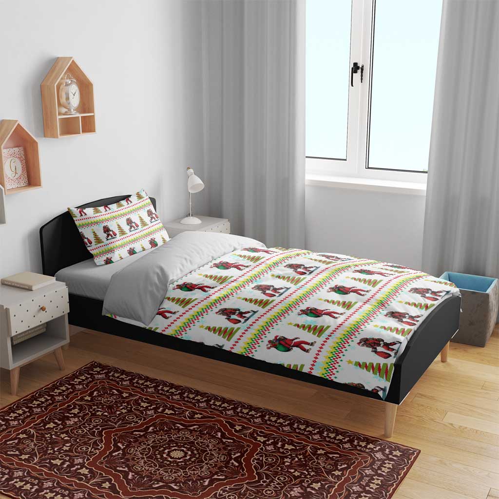 Amazing Bigfoot Christmas Bedding Set Xmas Holiday Patterns - Wonder Print Shop