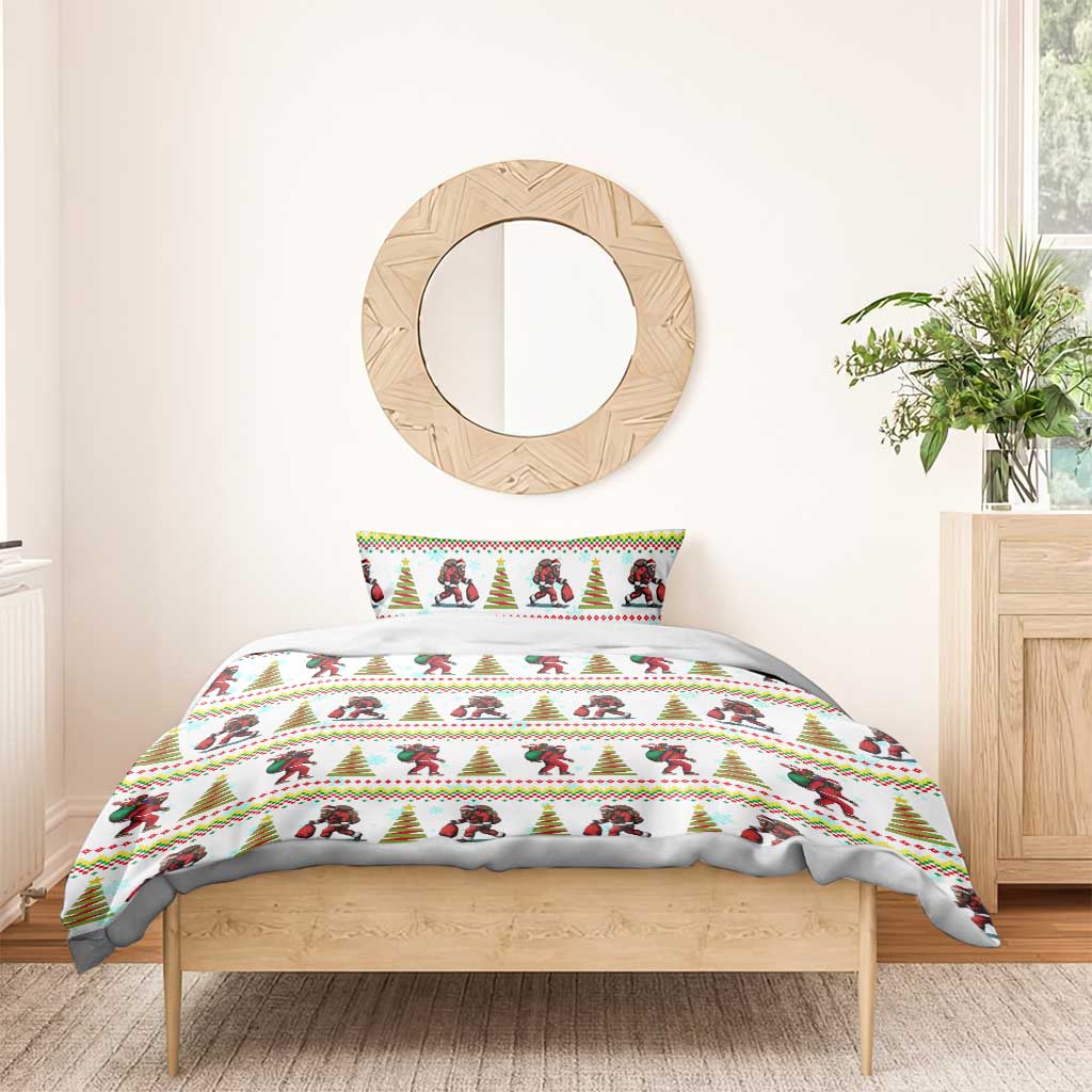 Amazing Bigfoot Christmas Bedding Set Xmas Holiday Patterns - Wonder Print Shop