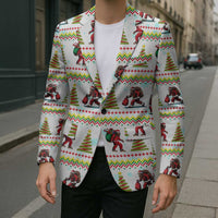 Amazing Bigfoot Christmas Blazer Xmas Holiday Patterns - Wonder Print Shop