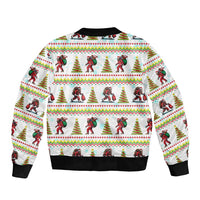Amazing Bigfoot Christmas Bomber Jacket Xmas Holiday Patterns - Wonder Print Shop