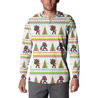 Amazing Bigfoot Christmas Button Sweatshirt Xmas Holiday Patterns - Wonder Print Shop