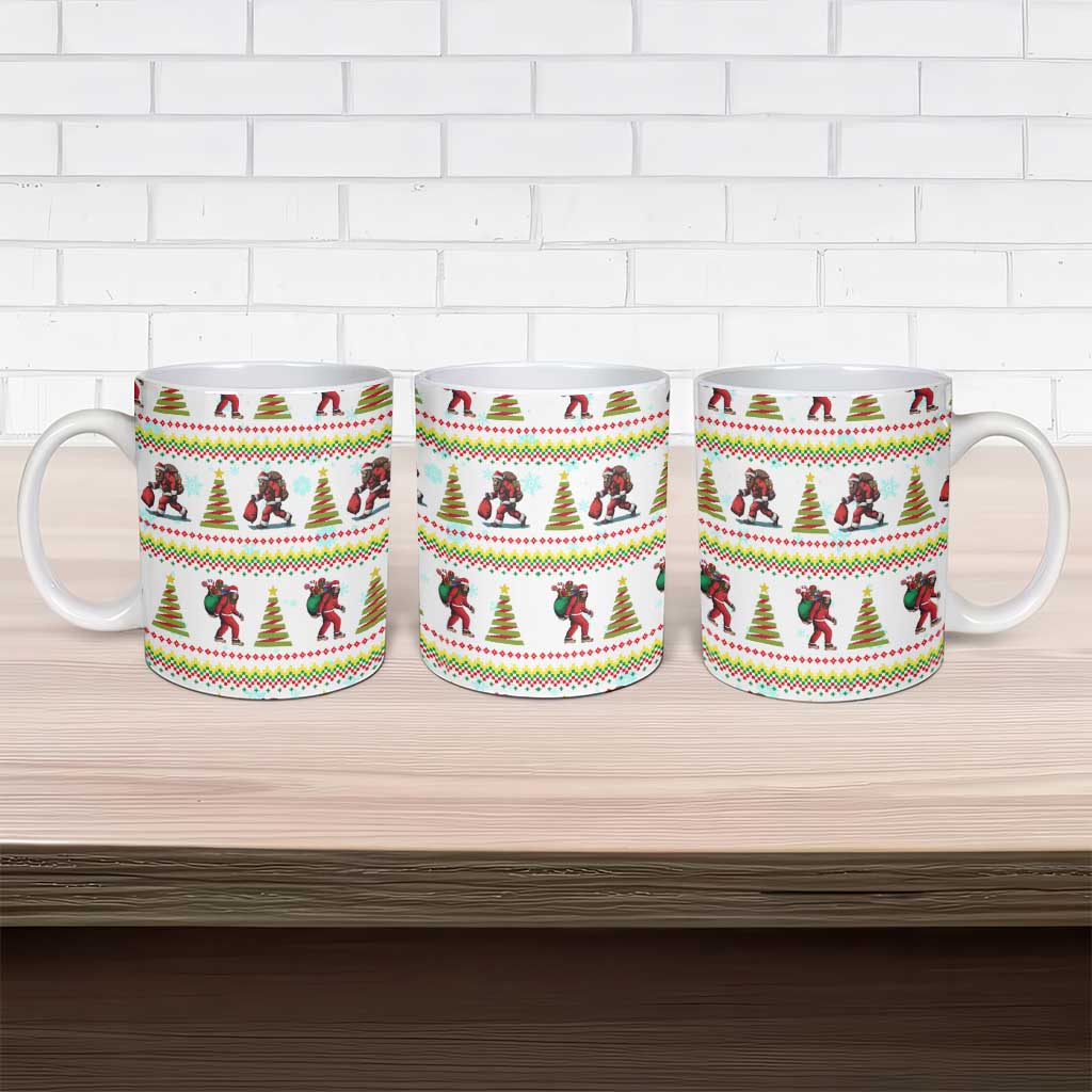 Amazing Bigfoot Christmas Ceramic Mug Xmas Holiday Patterns - Wonder Print Shop