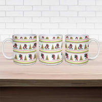 Amazing Bigfoot Christmas Ceramic Mug Xmas Holiday Patterns - Wonder Print Shop