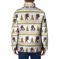 Amazing Bigfoot Christmas Padded Jacket Xmas Holiday Patterns - Wonder Print Shop
