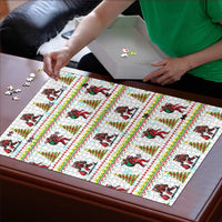 Amazing Bigfoot Christmas Puzzle Xmas Holiday Patterns - Wonder Print Shop