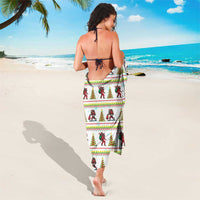 Amazing Bigfoot Christmas Sarong Xmas Holiday Patterns - Wonder Print Shop