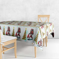 Amazing Bigfoot Christmas Tablecloth Xmas Holiday Patterns - Wonder Print Shop