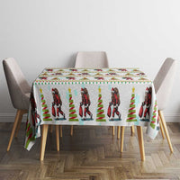 Amazing Bigfoot Christmas Tablecloth Xmas Holiday Patterns - Wonder Print Shop