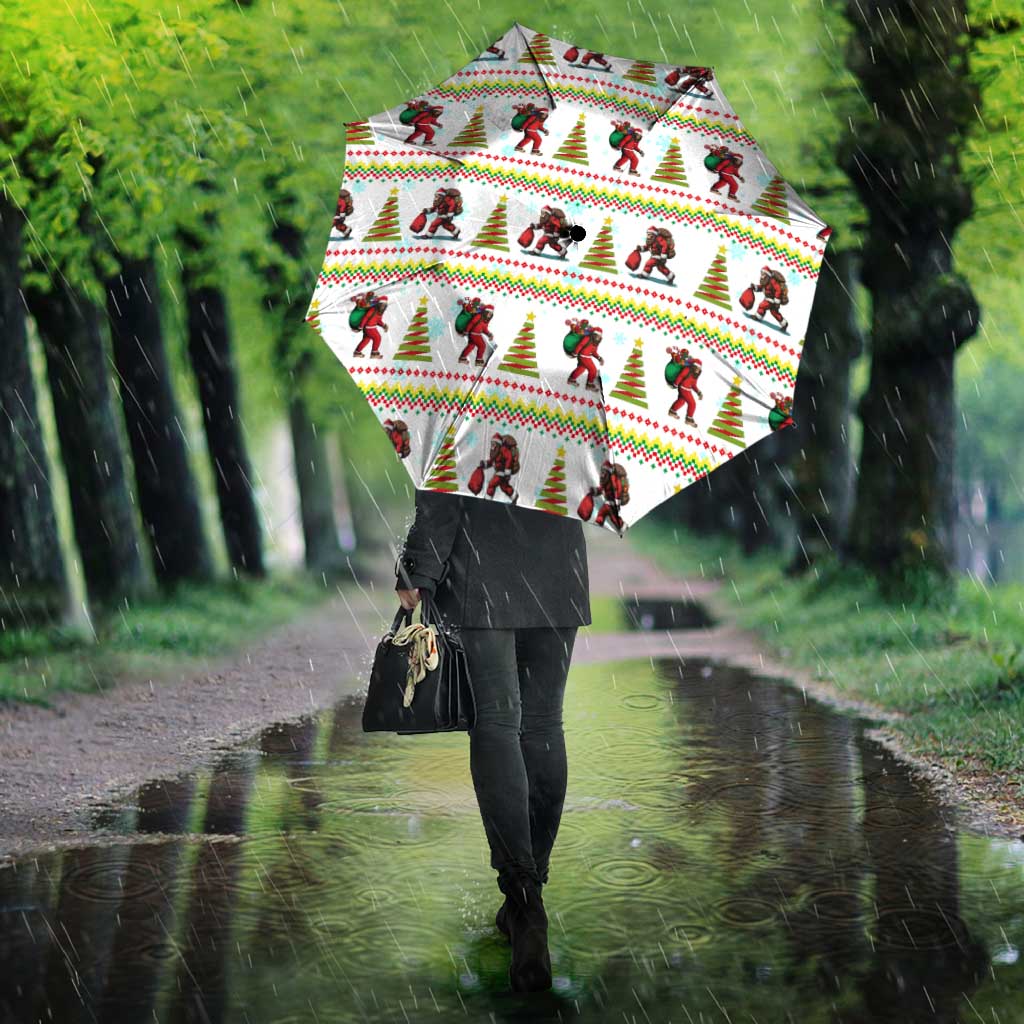 Amazing Bigfoot Christmas Umbrella Xmas Holiday Patterns - Wonder Print Shop