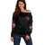 In A World Full Of Princesses Be A Witch Rose Skull Off Shoulder Sweater - Wonder Print Shop