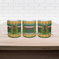 Christmas T Rex In Noel Tree Ceramic Mug Xmas Holiday Patterns - Wonder Print Shop
