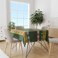 Christmas T Rex In Noel Tree Tablecloth Xmas Holiday Patterns - Wonder Print Shop
