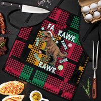 Christmas T Rex Rawr Rawr Rawr Apron Xmas Holiday Patterns - Wonder Print Shop
