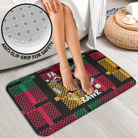 Christmas T Rex Rawr Rawr Rawr Bathroom Set Xmas Holiday Patterns - Wonder Print Shop